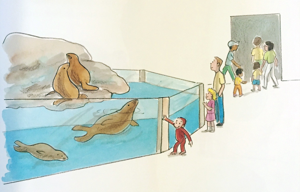 Curious George Mystic Aquarium Their Connection Kidstravelbooks